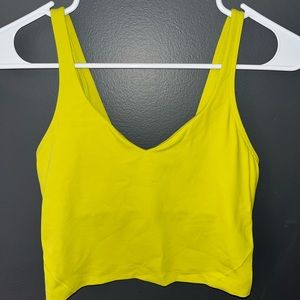 Lululemon align tank top, size 4, yellow